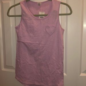 J crew Crew cuts heart tank top